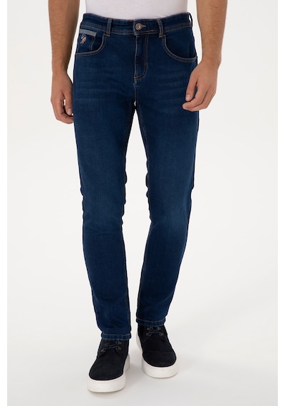 U.S. Polo Assn. Erkek Koyu Mavi Slim Fit Jean Pantolon 50316552-DN0023