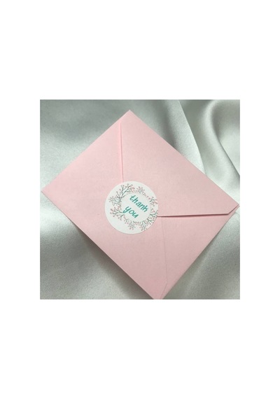 Thank You Yuvarlak Etiket Sticker Autocollant Mulsaq Pegatina Aufkleber 3 Cm - 400 Adet Çok Renkli