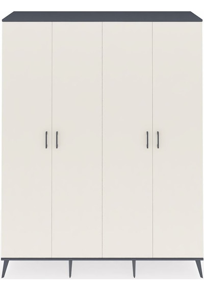 Hyperion Gardrop 4 Raflı 4 Kapaklı 4 Askılı 176x44x221 Antrasit-aytaşı Aytaşı Hyperion Gardrop 4 Raflı 4 Kapaklı 4 Askılı 176x44x221 Antrasit-aytaşı Aytaşı