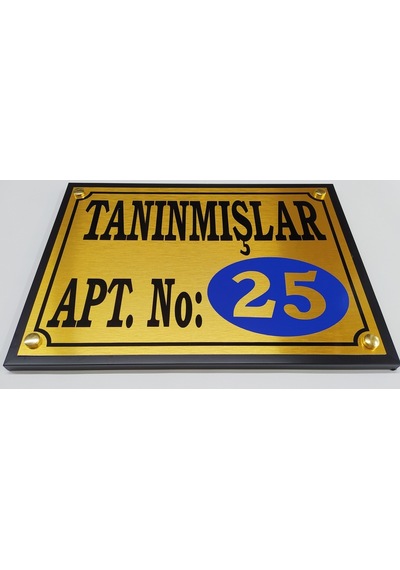Apartman Site Tabelası 20X30 Cm Çerçeveli Bina, Apartman,