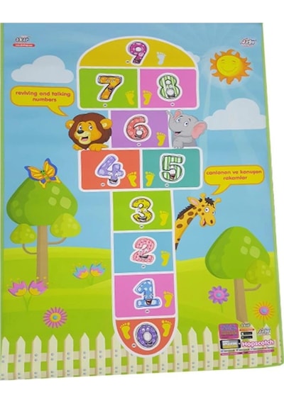 Nessiworld 97-955 Jagu Oyun Halısı Seksek 150x100 Çok Renkli