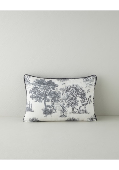 English Home Morava Dolgulu Kırlent 35x50 Cm Siyah - Beyaz