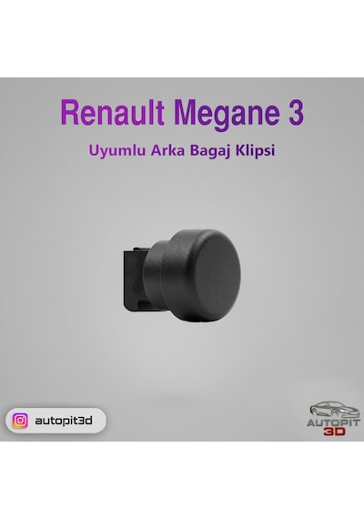 Renault Megane 3 Uyumlu Arka Bagaj Klipsi 2 Adet