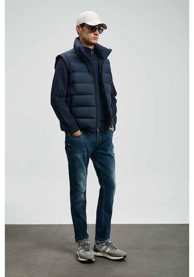 Lufian Erkek Lukas Spor Slim Fit Jean Pantolon 112200231 Mavi Mavi
