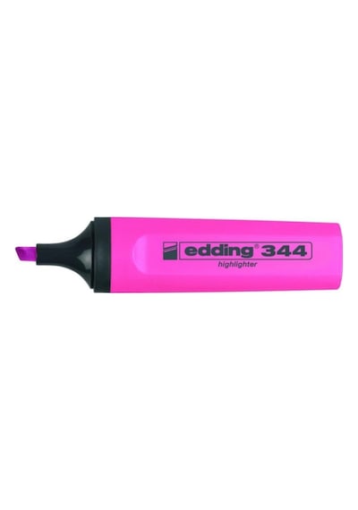 Edding Fosforlu Kalem 344 Pembe 10'lu Paket Pembe
