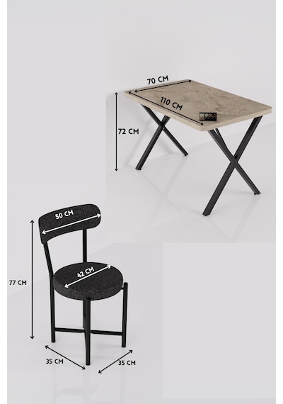 Mutfak Masası 4 Sandalyeli Set 110x70 Cm Modern Bahçe Cafe Masa Takımı 4 Kişilik Tedy 9883 Anstrasit Çok Renkli Mutfak Masası 4 Sandalyeli Set 110x70 Cm Modern Bahçe Cafe Masa Takımı 4 Kişilik Tedy 9883 Anstrasit Çok Renkli
