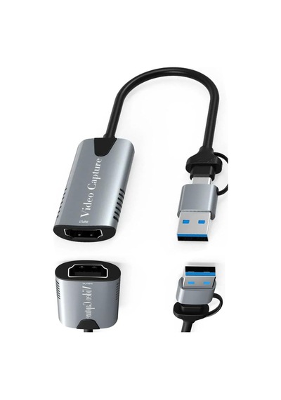 Usb 3.0 Type-c Destekli 4k Hdmı Video Capture - Gecikmesiz Görüntü Aktarma Kartı Kamera Uyumlu