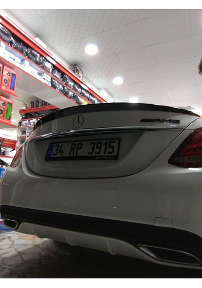 C180 W205 Kasa Piano Black Boyalı Abs Plastik Spoiler