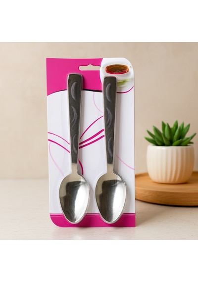 6'lı Metal Yemek Kaşığı Seti Sarı