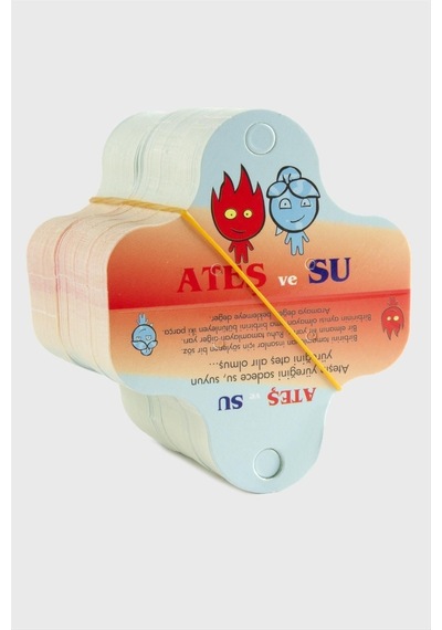 Zenviac456 Ateş Su Kolye Kartı Zenviac45678