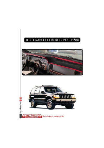 Jeep Grand Cherokee 1993-1998torpido Koruma Halısı Siyah Kenar