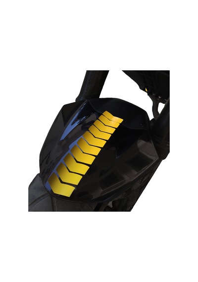 Ok Tasarımlı Limon Sarısı Çamurluk Kask Sticker Çınar Extreme
