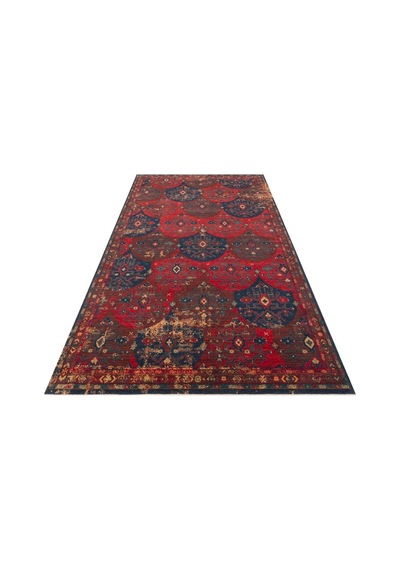 Hoom Rugs Cadis Kdm 02 Red Multy Vintage El Emeği Yüksek Kara Tezgah Halısı Kırmızı