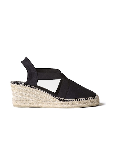 Sandalet Kadın Ter Toni Pons Elastic Linen Black Negre Siyah