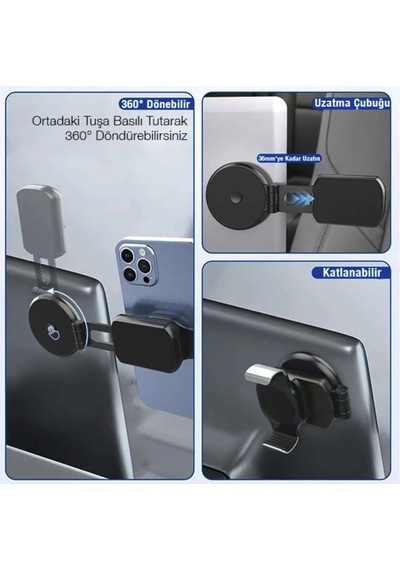 Notebook Tablet İçin Manyetik Mıknatıslı Telefon Tutucu Masaüstü Pc İçin Telefon Tutucu
