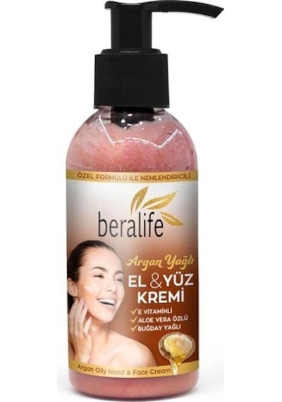 Beralife Argan Yağlı El ve Yüz Kremi 150 ML