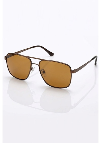 Di Caprio Dc3053brwn Kahverengi Modern Square Polarize Camlı Erkek Güneş Gözlüğü