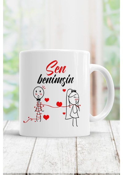Sen Benimsin Kupa Bardak Beyaz