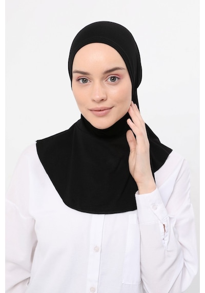 Altobeh Kadın Tesettür Pratik Boyunluklu Hijab - Sporcu Bone Siyah