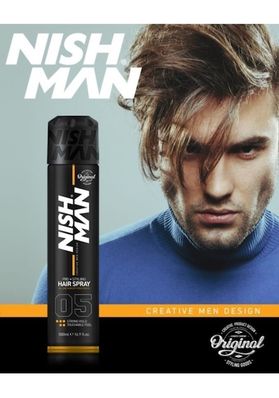 Nish Man 05 Ultra Sert Saç Spreyi 400 ML