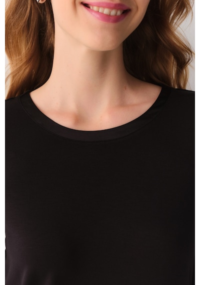Suwen Modal Luxe Uzun Kollu T-shirt Sh27407607s012 Siyah
