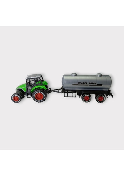 Çek Bırak Römorklu Traktör 25cm - Yeşil Su Tankı Lisinya