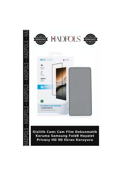 Gizlilik Camı Cam Film Dokunmatik Koruma Samsung Fold8 Hayalet Privacy Hd 9d Ekran Koruyucu