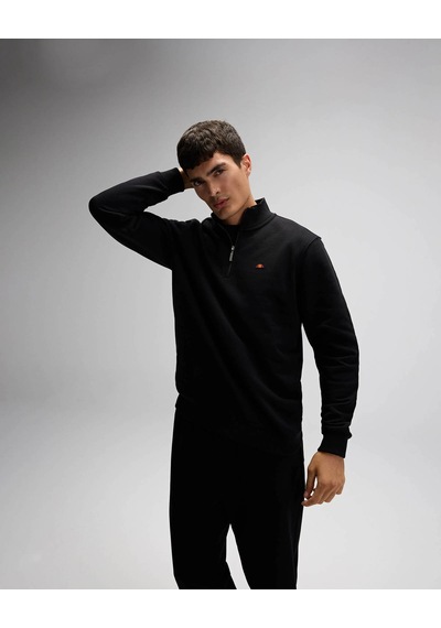 Ellesse Yarım Fermuarlı Siyah Erkek Sweatshirt Em580 Siyah