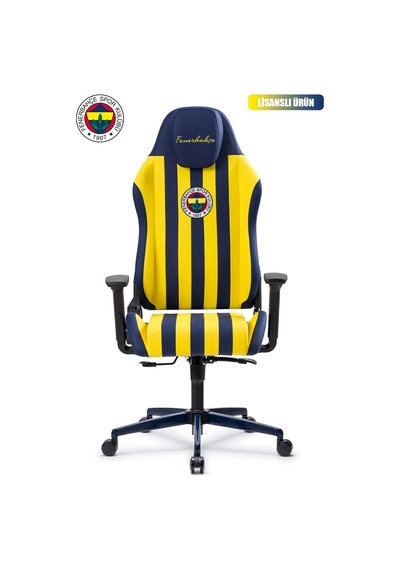 Fanchair X Fenerbahçe Çubuklu Lisanslı Oyuncu Koltuğu-33 Sarı