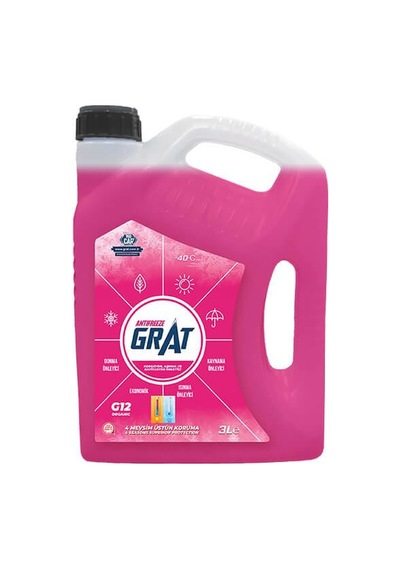 Kırmızı Antifriz Organik 3 L Eco Süper Grat 821205