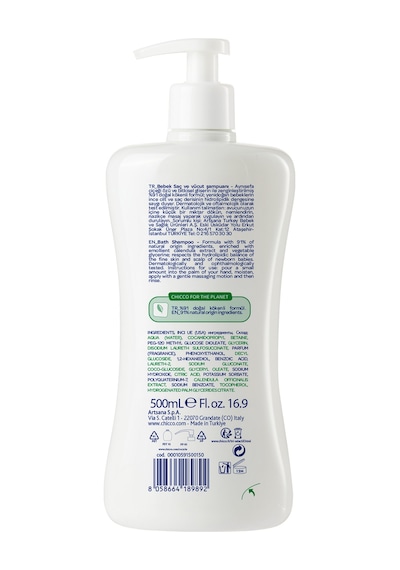 Chicco Baby Moments Doğal Bebek Saç Ve Vücut Şampuanı 500 Ml 00010591500150