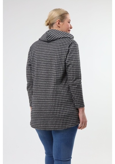 Büyük Beden Kapşonlu Sweatshirt 20C-1970 Çok Renkli