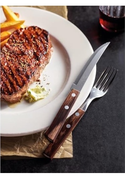 Churrasco 21199/905 Çatal, Kaşık, Biftek-steak Bıçağı Seti 24 Lü Kutu Çok Renkli