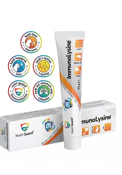 Nutri Guard Immunolysine Pasta 50 Gr Kediler İçin Göz, Solunum Ve Hapşırık Karşıtı L-lysine Desteği