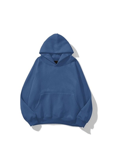 Prtnc Protonic Unisex İndigo Mavi Basic Sweatshirt Hoodie İndigo Mavi
