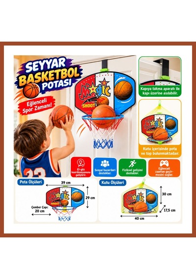 Bezos 109 Orta Boy Ahşap Pota Pro
