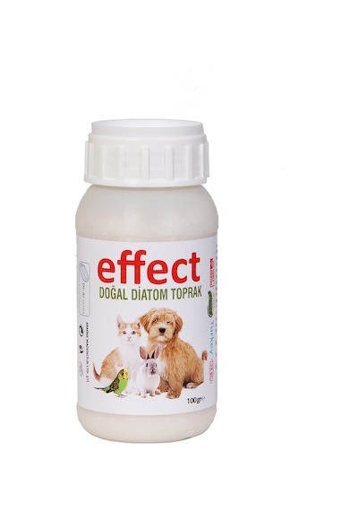 Effect Kedi Köpek İçin Bit Pire Kene Önleyen Saf Doğall Diatom Toprak 100 G