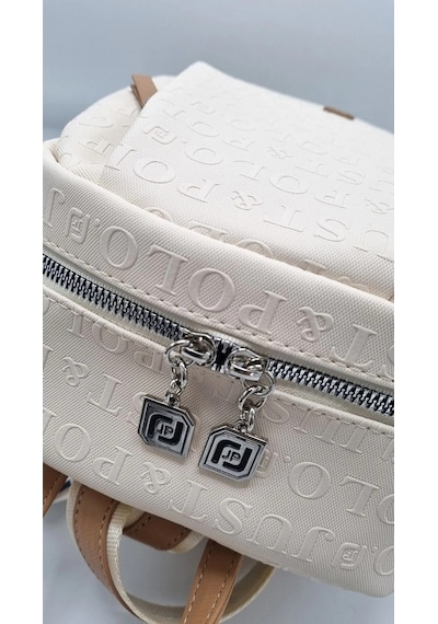 Just Polo Kadın Krem Camel 9 Gözlü Büyük Boy Sırt Çantası Krem - Camel