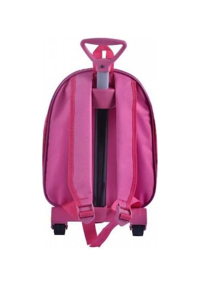 Çekçekli Elsa Kabartmalı Anasınıfı Çantası - Pembe Kreş Çantası + N11.34678