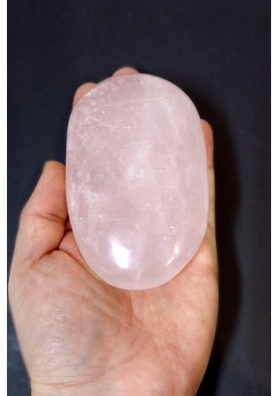 Doğal Pembe Kuvars Masaj Taşı 32pkm