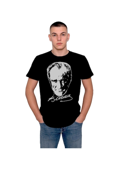 Gazi Mustafa Kemal Atatürk Portre Tişört Unisex T-shirt 001