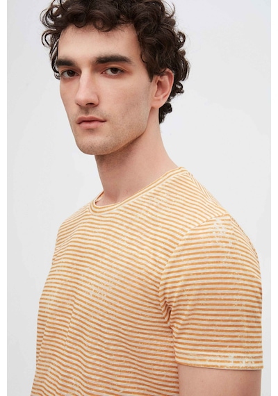 D's Damat Twn Slim Fit Mango Çizgi Baskılı T-shirt 2ec1438360200 Mango