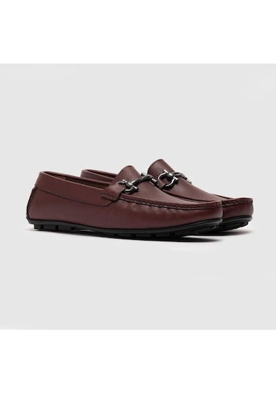 Cabani Hakiki Deri Bordo Erkek Loafer Ayakkabı Bordo (521641106) Bordo