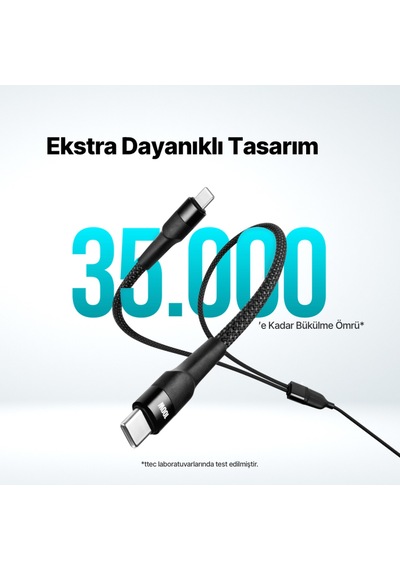 Alumicable Duo Usb-c 2 Usb-c 100w 150cm Hızlı Şarj Kablosu 2dk55s