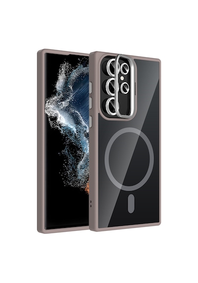 Teleplus Samsung Galaxy Uyumlu S23 Ultra Kılıf Etro Standlı Lens li Kapak