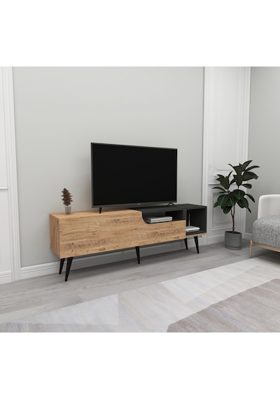 Arnetti Alba Kapaklı Tv Ünitesi Atlantik Çam Antrasit