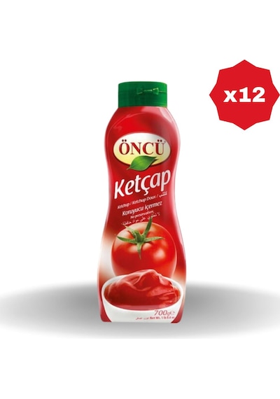 Öncü Ketçap 700 Gr - 12 Adet