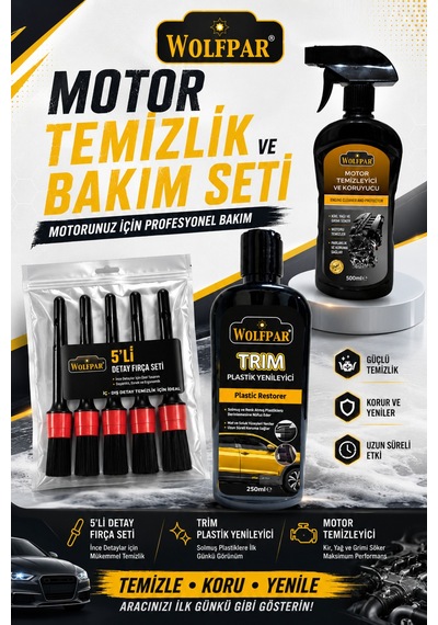 Motor Temizlik Ve Bakım Seti