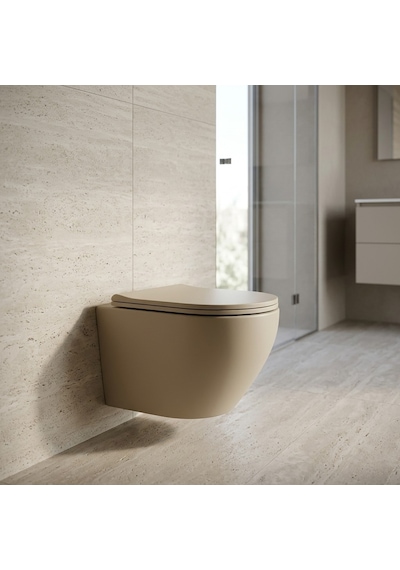 Et-y401mk Mat Cappucino Asma Klozet Krem