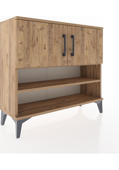 Arges Şifonyer 3 Raflı 2 Kapaklı 88x30x80 Çam-çam Atlas Çam